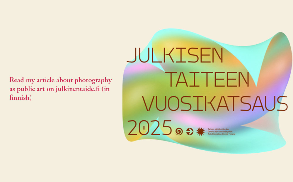 Link to article Kaksiulotteisesta kolmiulotteiseksi - valokuva julkisessa taiteessa